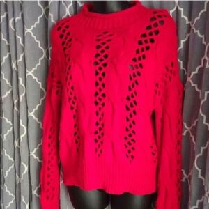 Express Women's Red Knit Sweater